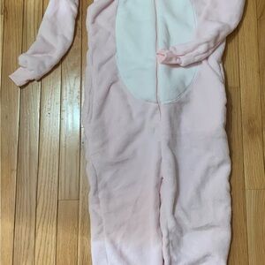 Cozy Pink Pajama Bunny Onesie